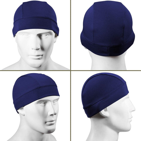 SATINIOR 9 Pieces Cooling Skull Caps Helmet Liner Sweat Beanie Cap Wicking Cycling Running Hat for Men and Women Sports...